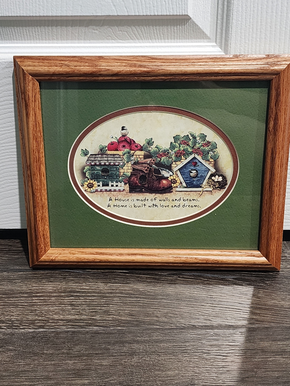 Home & Garden Party Framed Picture Home Is Built On Love and Dreams